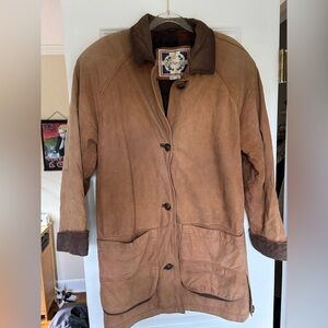 Vintage Union Made Brown Suede Paris Sport Club Jacket